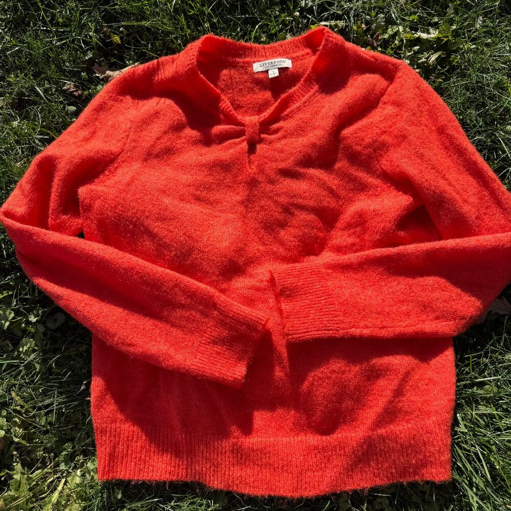 Bright Orange Soft Sweater